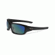 Oakley Valve Asian Fit Sunglasses, Polished Black Frame, Deep Blue Polarized Lens, Angling Specific OO9243-08