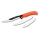 Outdoor Edge Cutlery Razormax Fixed Blade Knife 3.5in Drop Point 420J2 Blade Orange Rubberized TPR Handle