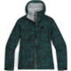 Outdoor Research Stratoburst Stretch Rain Jacket - Women's Douglas Fir Print Large