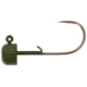 Owner Hooks Block Head Hook Green Pumpkin 1/0 - 3/16 oz.