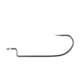 Owner Hooks Worm Hook with Cutting Point 90 Degree Bend Offset Black Chrome Size 3/0 5 Per Pack