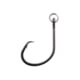 Owner Hooks Ringed Mutu Hybrid Hook Black Chrome Size 1/0 6 Pack