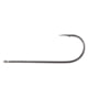 Owner Hooks Straight Shank Worm Hook with Cutting Point Round Bend Black Chrome Size 4/0 5/ Pack