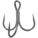 Owner Hooks Stinger-35 Treble Hook Needle Point Short Shank Round Bend/Wide Gap Silky Gray Size 4 7 Per Pack