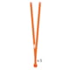 Petzl Aventex-Y Lanyard Orange 5 Pack