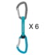 Petzl Djinn Axess Quickdraw - 6 Pack Turquoise 11 cm