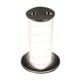 Quick Secret 3W Retractable Lamp w/Automatic Switch IP66 Mirrored Chrome Finish Warm White