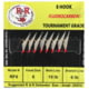R&R Tackle R&R Fluorocarbon Sabiki Size 6 Hooks 10Lb/6Lb 4Red/4Green