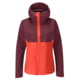 Rab Downpour Eco Jacket - Women's Deep Heather/Red Grapefruit Small