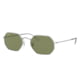 Ray-Ban OCTAGONAL LEGEND Sunglasses, 91984E-53, Bottle Green Lenses, RB3556-91984E-53