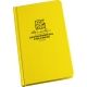 Rite In The Rain Bound Book Fabrikoid - Environmental Yellow 4 3/4 X 7 1/2