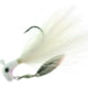 Road Runner Bucktail Pro Jig w/Spinner White/White/White 1/8oz 1 Pack