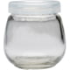 Roots & Harvest Yogurt Jars 4 oz 12 pack Clear/Stainless Small