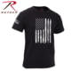 Rothco Distressed US Flag Athletic Fit T-Shirt - Boy's Medium Black