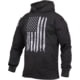 Rothco Distressed US Flag Concealed Carry Hooded Sweatshirt Men's Black 2XL