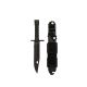 Rothco G.I. Type M-9 Bayonet W/ Sheath Black Black