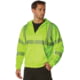 Rothco Hi-Vis Performance Zipper Sweatshirt - Mens Safety Green Small