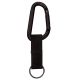 Rothco Jumbo 80MM Carabiner With Web Strap Key Ring Black 291-Black