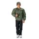 Rothco Kids Flight Jacket With Patches Sage Green S Green-S