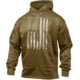 Rothco U.S. Flag Concealed Carry Hoodie - Men's Coyote Brown Extra Large