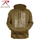 Rothco U.S. Flag Concealed Carry Hoodie - Men's Coyote Brown 4XL