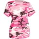 Rothco Long Length Camo T-Shirt - Women's Pink Camo Small
