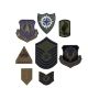 Rothco Subdued Military Assorted Military Patches 50 pieces 50pieces