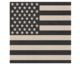 Rothco Subdued US Flag Bandana Black-Khaki 22 BlackKhaki-22Inches
