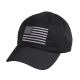 Rothco Tactical Operator Cap With US Flag Black One Size Black-OneSize
