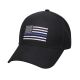 Rothco Thin Blue Line Flag Low Profile Cap Black One Size Black-OneSize