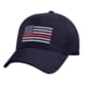 Rothco Thin Red Line Flag Low Profile Cap Navy Blue NavyBlue