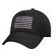 Rothco U.S. Flag Low Profile Cap Black/Silver One Size BlackSilver-OneSize