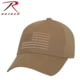 Rothco U.S. Flag Low Profile Cap Coyote Brown