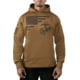 Rothco US Flag / USMC Eagle / Globe & Anchor Concealed Carry Hoodie - Mens Coyote Brown Small