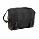 Rothco Vintage Canvas B-15 Pilot Messenger Bag Black Black