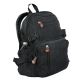 Rothco Vintage Canvas Compact Backpack Black Black
