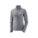 Salomon Lightning Half Zip Midlayer Jacket - Womens, Biscay Grey/Dynasty Grey, Large L39770600-L