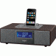 Sangean AM/FM-RDS Receiver, iPod Dock, AUX-IN, Line-Out, Clock/Alarm, Remote, Dark Walnut WR-5