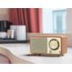 Sangean FM / Bluetooth / Aux-In Wooden Cabinet Receiver, Dark Wood, Small, WR-7DK
