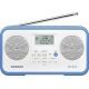 Sangean PR-D19 FM Stereo/AM Portable Radio, White/Blue PR-D19BU