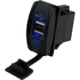 Sea-Dog USB Rocker Switch Style Power Socket Dual