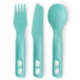Sea to Summit Passage Cutlery Set 3 Piece Aqua Sea Blue