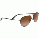Serengeti Alghero Sunglasses,Satin Dark Espresso Frame,Drivers Gradient Aviator Lens 8442