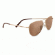 Serengeti Alghero Sunglasses, Satin Soft Gold Frame, Polarized Drivers Gold Lens, 8315