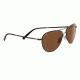 Serengeti Alghero Sunglasses, Shiny Dark Gunmetal Frame, Polarized Drivers Lens, 8316