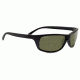 Serengeti Bormio Sunglasses, Satin Shiny Black Frame, Polar PhD 555nm Lens, 8164