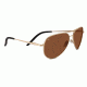 Serengeti Carrara  Sunglasses, Satin Soft Gold Frame, Polarized Drivers Lens, 8296