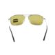 Serengeti Corleone Sunglasses, Shiny Titanium, Polarized 555nm Blue, 8418