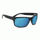 Serengeti Pistoia Sunglasses, Satin Black Frame, Polarized 555nm Blue Lens, 8298