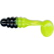 Slider Crappie Panfish Grub 18 1in Black/Chartreuse